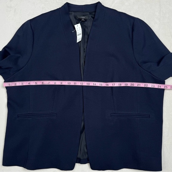 J. Crew Going Out Blazer Stretch Twill Navy Blue - Picture 4 of 10